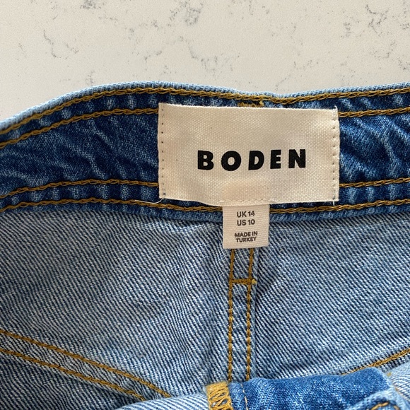 NWT Boden Nell Denim Mini Skirt Size 10 - Picture 6 of 7